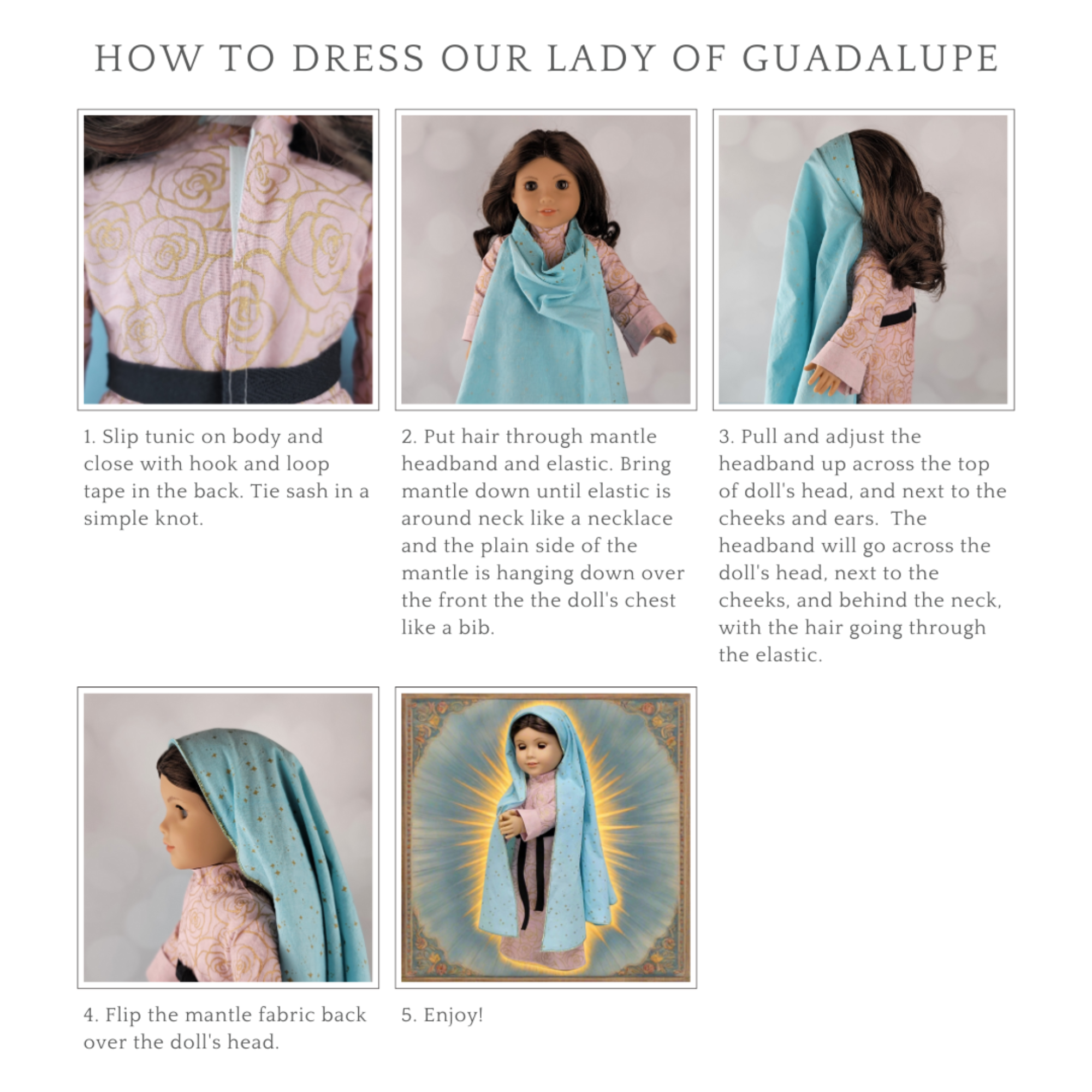 knee length dresses for ladies OUR LADY OF GUADALUPE DRESS DETAILS IN WATERCOLOR – Rose Harrington main image 0